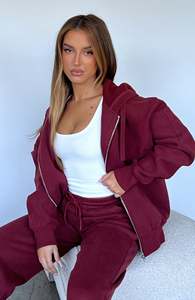 Nouveau élégant Logo personnalisé Sport survêtement Crop hauts sweats à capuche et Jogging survêtement 2 pièces ensemble femmes Sport survêtements - Product Image 4