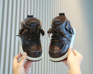 Nouvelles <span class=keywords><strong>Bottes</strong></span> Imperméables Cheville pour Garçons et Filles Printemps-Automne 2026 – Style Britannique Tendance pour Bébés et Enfants - Product Image 6