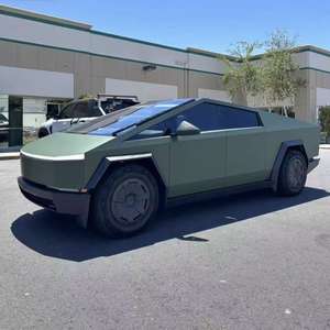 Euro master New TPU Wet Dry Matte Army Green Auto lacks chutz folie trocken installiert selbst heilend 8 MIL Cyber truck - Product Image 5