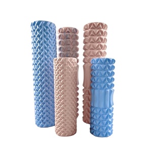 Mới 30cm Thép PVC Yoga cột nổi điểm massage con lăn lưỡi liềm phong cách tập thể dục Thanh EVA rỗng bọt trục cho tập thể dục - Product Image 1