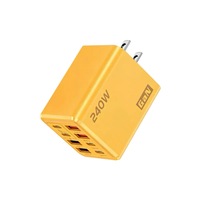 Chargeur mural rapide USB-C PD 240W avec 8 ports (4 USB + 4 Type C) - Adaptateur secteur pour téléphone portable QC 3.0 - Prise EU/US/UK
