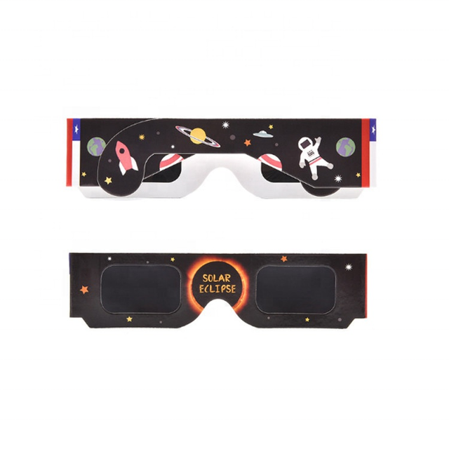 Factory Wholesale Cardboard Eclipse Glasses Custom Logo Paper Solar Eclipse Glasses