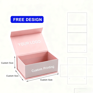 Manufacture Custom Printing Luxury Biodegradable Cosmetic Magnet Insert Rigid Gift Box With Lid Magnetic Gift Box for Jewelry - Product Image 1