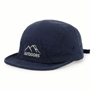Wholesale Custom Design 5 Panel <b>Flat</b> Snap Back Short Brim Caps and <b>Hats</b> With Logo - Product Image 2