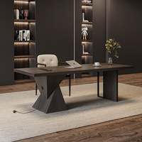 Escritorio de Oficina de Diseño de Alta Gama, Escritorio de Computadora de Madera Maciza Ecológica de Grado E0, Escritorio de Estudio Clásico Ergonómico y Duradero