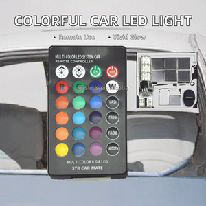 Lumière de dôme intérieure LED bleue pour voiture T10 5050 6SMD en silicone avec télécommande 12V Garantie de remplacement de 2 ans - Product Image 2