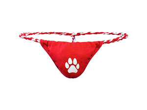 Culotte string sexy pour <span class=keywords><strong>homme</strong></span> de haute qualité, avec <span class=keywords><strong>ceinture</strong></span> <span class=keywords><strong>tressée</strong></span> unique, motif patte mignon, douce et respirante, style bikini pour <span class=keywords><strong>homme</strong></span> - Product Image 4