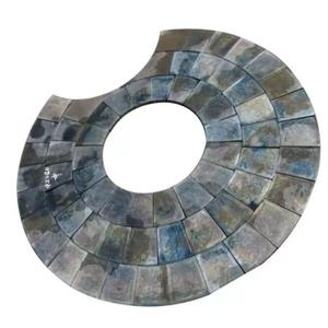 Özelleştirilebilir cilalı siyah trapez bazalt dökme lav taş fayans dış mekan uygulamaları için doğal yüzey kaplama - Product Image 3