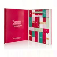Envío Gratis Éxito de Ventas Calendario de Adviento de Navidad con Cuenta Regresiva Caja Sorpresa con 24 Colgantes de Resina Caja de Regalo