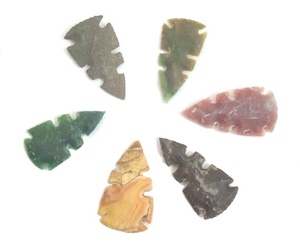 Gros Agate Arrowheads Fleur pointes de Flèches Fournisseur naturel - Product Image 3