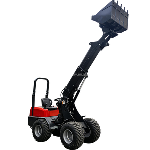 CE 인증 EPA 엔진 미니 스키드 스티어 로더, 2-4톤 정격 하중 프론트 엔드 트랙터 로더, 산업 플랜트용 무료 배송 - Product Image 3