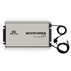 Chargeur de <span class=keywords><strong>voiture</strong></span> ABS intelligent 12V/24V Chargeur de batterie au lithium avec adaptateur d'alimentation QC3.0 Protection contre les surcharges - Product Image 2