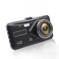 Meilleure vente caméra de tableau de bord 1080P 4.0 pouces avant et arrière double objectif voiture DVR IPS écran tactile enregistreur caméra de tableau de bord caméra de voiture boîte noire