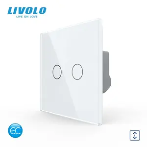 LIVOLO Smart Wifi Wall Touch Curtain Switch,Motorized Roller Blinds Shutter Garage,App Google home Aleax Wireless Control