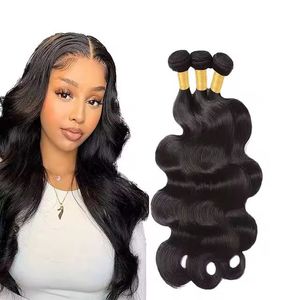 100% Vierge Brésilienne Indienne Temple Remy Extensions de Cheveux Non Transformés Vietnamien Tissage Eau Profonde Corps Vagues Styles Bundle - Product Image 5