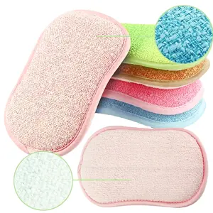 Factory wholesale high quality sponge easy to cleaning microfiber sponge kitchen for sponge washing dishes