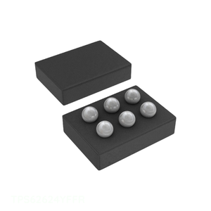 ชิ้นส่วนอิเล็กทรอนิกส์6 ufbga, DSBGA TPS62624YFFR การจัดการพลังงาน (PMIC) - Product Image 1
