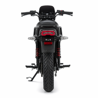 Moto électrique 72V avec batterie interchangeable, moteur central, vitesse de 85 km/h, scooter de banlieue avec porte-bagages