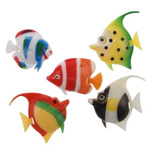 Plastic Drijvende Veelkleurige Visdecoraties Aquarium Kleine Tropische Vissen Kunstmatige Plastic Vissen Voor Aquarium - Product Image 6