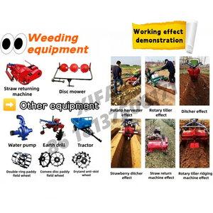 Mini-<span class=keywords><strong>tracteur</strong></span> agricole à double roue avec moteur diesel pour labour et <span class=keywords><strong>remorque</strong></span> - Product Image 3