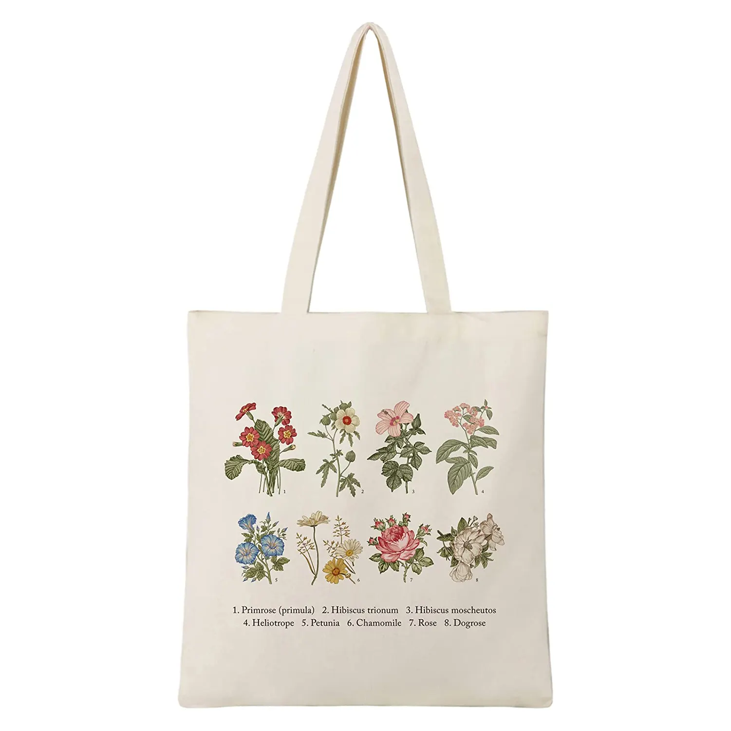 Manufacturer Direct Sale Fashion Women Canvas Shopping Bag Large Capacity Eco-friendly Reusable Cotton Tote Bag