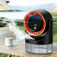 Nuevo Ventilador de Escritorio con Humidificador 2026, Temporizador Digital de 100 Velocidades, Circulador de Aire Portátil para Enfriamiento Interior del Hogar