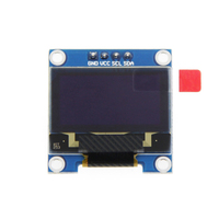 Módulo de Pantalla PMOLED Blanco de 0.96 Pulgadas, Resolución 128x64, Interfaz I2C, 4P, con Montaje en PCB