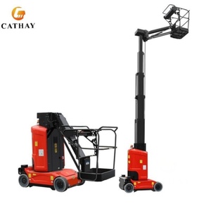 Plateforme élévatrice verticale compacte à mât télescopique électrique pour l'entretien intérieur et extérieur - Product Image 3
