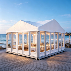 Carpa Grande para Eventos al Aire Libre, Carpa de Lona para Fiestas, Carpa Extensible para Bodas, para 100, 50, 200, 1000 Personas, 300 Metros Cuadrados - Product Image 3