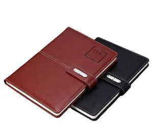 Groothandel Bevestiging Planner Regeerde Flexibele Cover Notebook Vierkante Dot Lijn Dagboek Custom Leather Journal