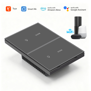 Interrupteur mural intelligent de luxe pour les États-Unis, finition or brossé, bouton mécanique, compatible avec <span class=keywords><strong>Samsung</strong></span> <span class=keywords><strong>SmartThings</strong></span>, pour hôtel, complexe hôtelier, chambre d'hôtes - Product Image 6