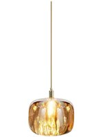 Suspension Pomme en Cristal Haut de Gamme Postmoderne Luxe Léger, Créative, Unique et Simple, à Tête Unique, pour Chevet, Salle à Manger, Bar, Comptoir