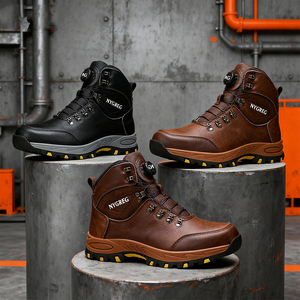<span class=keywords><strong>Scarpe</strong></span> da Lavoro Invernali Unisex <span class=keywords><strong>con</strong></span> Punta in Acciaio, Tomaia in Microfibra Nera e Tessuto Elasticizzato - Product Image 4