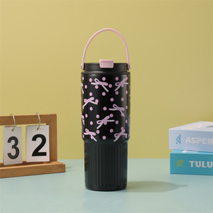 Custom Logo <b>Double</b> <b>Wall</b> Stainless Steel Travel <b>Mug</b> with Handle, Hot Cold Insulated Tumbler for Corporate Gifts - Product Image 2