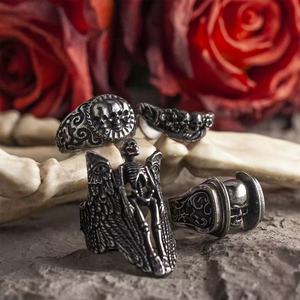 Vintage Schädel Mann Ring <span class=keywords><strong>Punk</strong></span> <span class=keywords><strong>Gothic</strong></span> Mann Schmuck Edelstahl <span class=keywords><strong>Retro</strong></span> Ring für den Menschen - Product Image 3