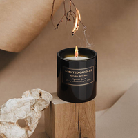 Set Lilin Aroma Kedelai Buatan Tangan Kustom Grosir, Hadiah Mewah dalam Stoples Kaca, Sumbu Kapas Tanpa Asap, untuk Diwali