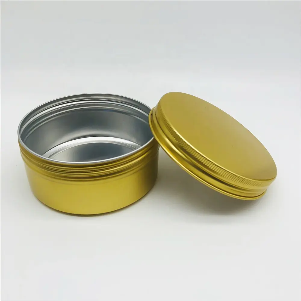 Vendor Stocks 150ml Metal Tin Can Box God Aluminum Jar Cosmetic Packaging Box Soap Tin Can Container