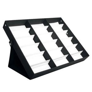Présentoir de lunettes de soleil en gros à 18 emplacements, boîte de rangement, plateau, étui, présentoir noir pour lunettes - Product Image 3