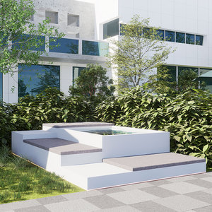 Stock de fábrica de fibra de vidrio piscina sofá tumbona piscina modular portátil sobre el suelo piscina en la piscina suministros - Product Image 4