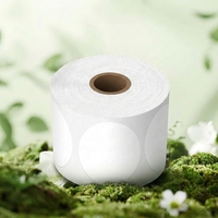 Étiquettes autocollantes thermiques sensibles à la chaleur, durables, blanches, 2 pouces, papier auto-adhésif, 1 rouleau, 750 étiquettes, logo DIY, code QR, promotion