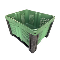 Boîtes à palettes en plastique de stockage de rechange ultra légères pour murs plus souples robustes pour fruits et légumes