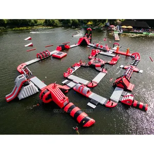 Outdoor adults boot camp giant inflatable floating water park for open water fun entertainment from China inflatable factory