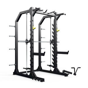 Machine Smith réglable pour entraînement complet du corps, structure en acier au carbone, équipement de fitness intérieur unisexe - Product Image 1