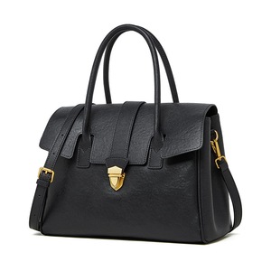<span class=keywords><strong>Bolso</strong></span> de Cuero Encerado Vintage para <span class=keywords><strong>Mujer</strong></span>, 30cm, <span class=keywords><strong>Bolso</strong></span> Bandolera de Oficina con Cierre Metálico, OEM ODM - Product Image 6