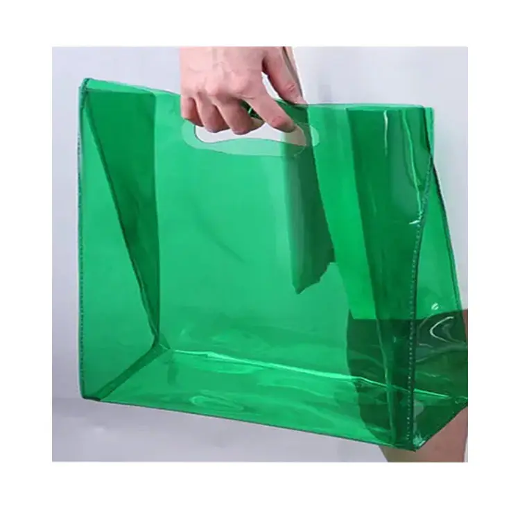 Wholesale Custom Women Plastic Tote Bag Beach Handbag Large Clear Transparent PVC Bags
