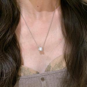 Collar de Plata de Ley S925 con Colgante de Nota Musical y Perla Francesa, Ajustable, Estilo Gargantilla - Product Image 4