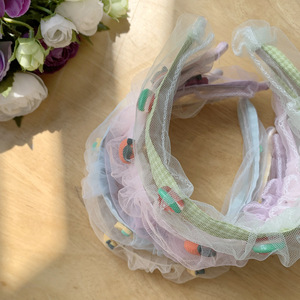 Nouveau serre-tête coréen coloré à fruits pour enfants, bandeau doux en mousseline pour filles, accessoire capillaire d'été pour bébés - Product Image 6