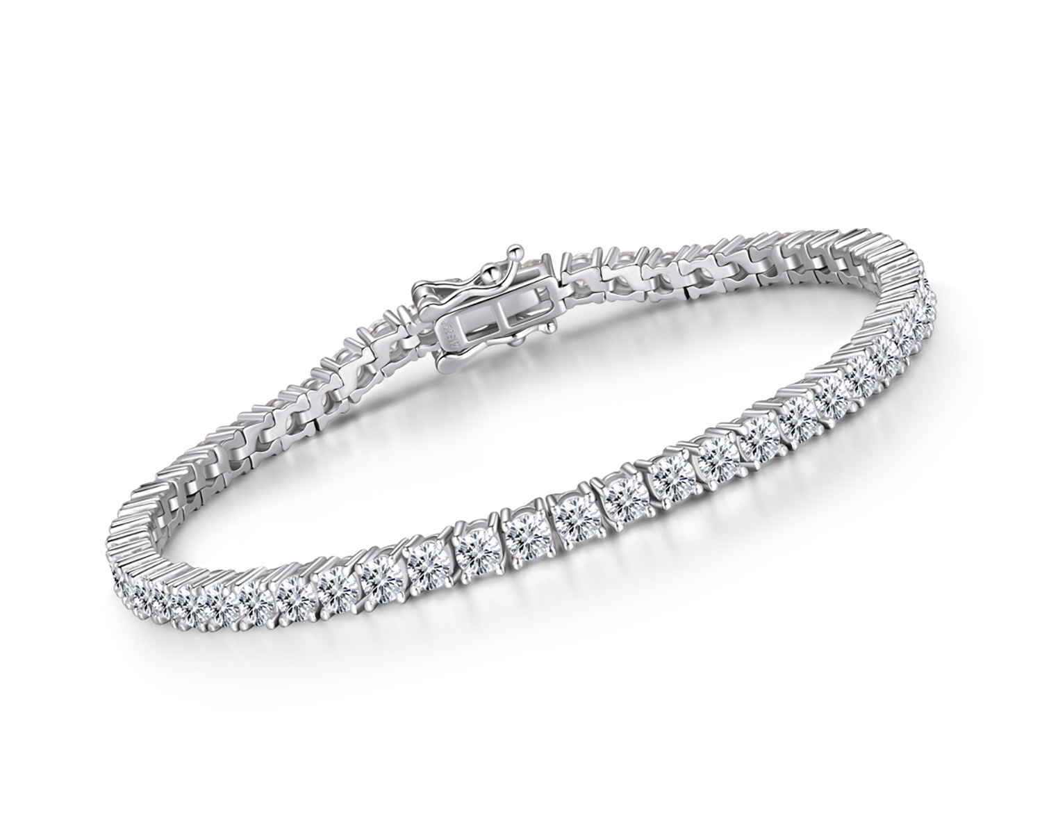 blanc[3mm zircon] k platine-17,5cm