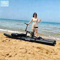 Vélo aquatique SUP à plancher plat, monoplace, cadre en aluminium avec tapis flottant avant, faible résistance, pour la plage, rangement facile, de Chine Lumark