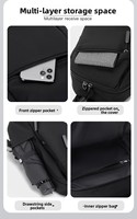 Sac de poitrine multifonctionnel élégant et sportif, décontracté, à bandoulière unique, grande capacité, tendance